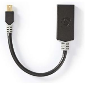 Mini-DisplayPort - HDMI©-Kabel | Mini-DisplayPort Male - HDMI©-Uitgang | 0,2 m | Antraciet