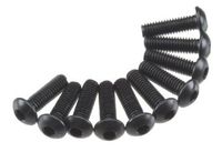 M3x10mm Hex Socket Button Head (Black) (10pcs) (AXA115)