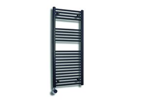 Sanicare elektrische design radiator 60x112cm wit met thermostaat links chroom