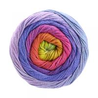 Gomitolo Aloha 302 Kleur: Turquoise-Rood-Pistache-Mosterdgeel-Lavendel-Oranje