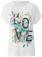 Shirt ronde hals en korte mouwen Van Gerry Weber wit