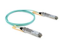 LevelOne AOC-0502 Netwerk-transceiver-module vezellook 103100 Mbit/s QSFP28 Active Optical 2 meter/aqua-zilver