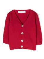 Mariella Ferrari cardigan en maille à col v - Rouge