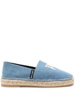 Palm Angels espadrilles à logo brodé - Bleu