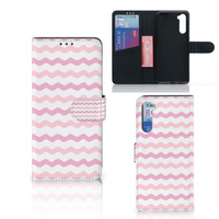 OnePlus Nord Telefoon Hoesje Waves Roze - thumbnail