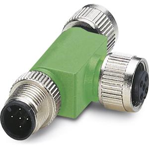 Phoenix Contact 1519723 Sensor/actuator verdeler en adapter M12 Aantal polen (sensoren): 4 Adapter, T-vorm 1 stuk(s)