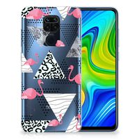 Xiaomi Redmi Note9 TPU Hoesje Flamingo Triangle