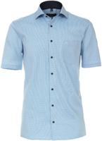 Casa Moda Heren Overhemd Turquoise Oxford Korte Mouwen Comfort Fit