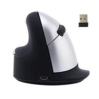 R-Go Tools RGOHELELAWL HE muis, Ergonomische design, Verticale muis linkshandig, Groot (Handlengte ≥ 185mm), Voorkomt muisarm, Voor Windows/Mac/Linux, Draadloos, Zwart