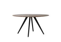 Light & Living Eettafel 'Mimoso' 140cm, Acaciahout / Zwart