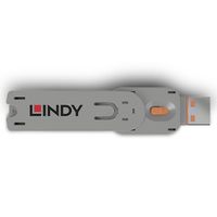 Lindy 40623 poortblokker Poortblokkeersleutel USB Type-A Oranje Acrylonitrielbutadieenstyreen (ABS) 1 stuk(s) - thumbnail