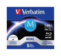 Verbatim 43834 M-Disc Blu-ray 100 GB 1 stuk(s) Jewelcase Bedrukbaar - thumbnail