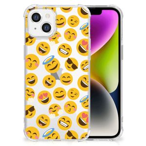 iPhone 14 Doorzichtige Silicone Hoesje Emoji