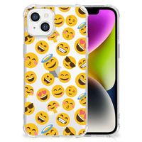 iPhone 14 Doorzichtige Silicone Hoesje Emoji - thumbnail