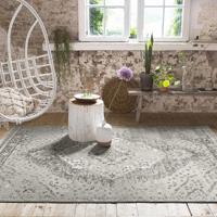 Vloerkleed - Aqua - Grijs/Creme