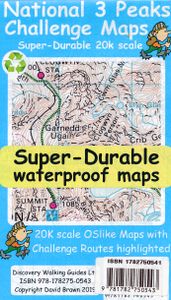 Wandelkaart National 3 Peaks Challenge Map | Discovery Walking Guides