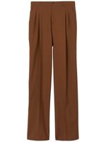 Burberry pantalon de costume à plis marqués - Marron