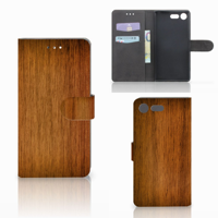 Sony Xperia XZ Premium Book Style Case Donker Hout