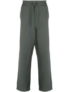 Y-3 pantalon de jogging en coton biologiaue à patch logo - Vert