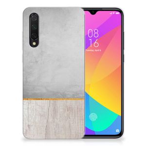 Xiaomi Mi 9 Lite Bumper Hoesje Wood Concrete