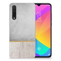 Xiaomi Mi 9 Lite Bumper Hoesje Wood Concrete