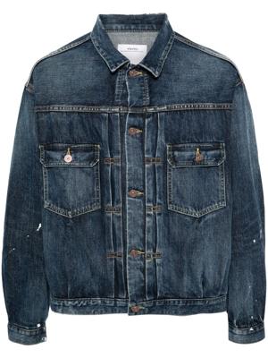 visvim paint-splatter denim jacket - Blauw visvim paint-splatter denim jacket - Blauw