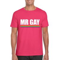 LGBT shirt roze Mister Gay heren