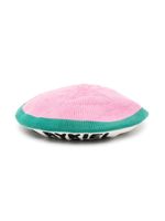 SONIA RYKIEL ENFANT beret en maille à logo brodé - Rose - thumbnail