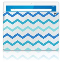 Lenovo Tab M10 Hippe Hoes Zigzag Blauw