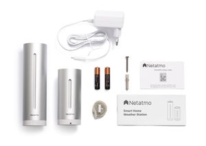 Netatmo Smarte Wetterstation + Innenmodule Bundle NBU-NWS-NIM-EU WiFi-weerstation Verwachting voor 6 dagen Aantal sensoren max.: 5