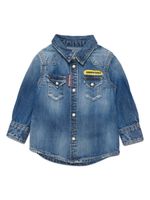 DSQUARED2 KIDS chemise Shaded en jean - Bleu - thumbnail