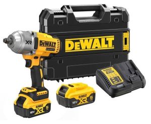 DeWalt DCF900P2T-QW | 18V XR Brushless 1/2" Heavy Duty Slagmoersleutel frictiering | met 2x 5.0Ah accu en lader | in TSTAK koffer DCF900P2T-QW