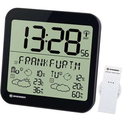 Bresser Radiowandklok Meteotime 225 Mm Zwart 2-delig