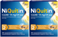 Niquitin Clear Pleisters 14mg Stap 2 Duoverpakking