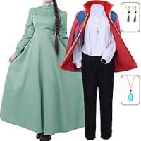 geinspireerd door Howl's Moving Castle Sophie Howl Anime Cosplaykostuums Japans Halloween Cosplay pakken Zwaard Lange mouw Kostuum Voor Voor heren Dames Lightinthebox