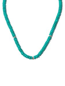 Mateo collier en or 14ct serti de diamants et malachite