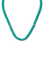 Mateo collier en or 14ct serti de diamants et malachite