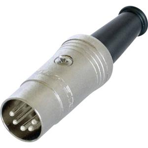 Rean AV NYS322 DIN-connector Stekker, recht Aantal polen: 5 Zwart 1 stuk(s)