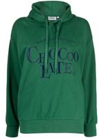 CHOCOOLATE hoodie en coton à logo brodé - Vert - thumbnail