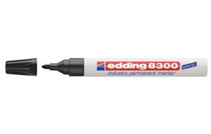 Edding 8300 industry permanent marker 4-8300001 Permanent marker Zwart Watervast: Ja