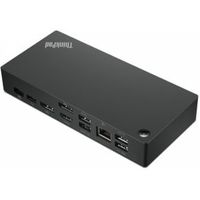 Lenovo 40AY0090UK notebook dock & poortreplicator Bedraad USB 3.2 Gen 1 (3.1 Gen 1) Type-C Zwart - thumbnail