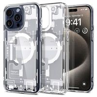 iPhone 15 Pro Spigen Ultra Hybrid Mag Hoesje - Wit / Zero One