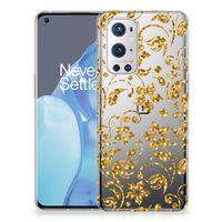 OnePlus 9 Pro TPU Case Gouden Bloemen