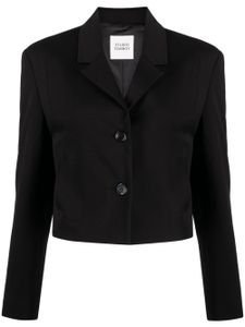 STUDIO TOMBOY blazer crop à revers crantés - Noir