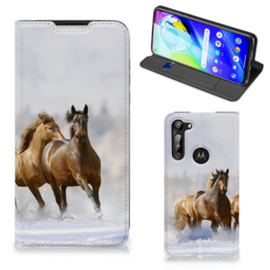 Motorola Moto G8 Power Hoesje maken Paarden