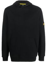 Barbour hoodie en coton à patch logo - Noir