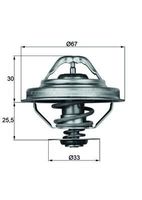 Thermostaat, koelvloeistof TX2892D - thumbnail