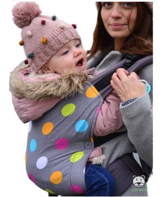 Luna Dream draagzak Standard Dots katoen grijs/geel/groen Luna Dream draagzak Standard Dots katoen grijs/geel/groen