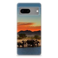 Google Pixel 7 TPU Hoesje Olifanten - thumbnail