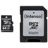 Intenso microSDXC 64GB UHS-I Professional geheugenkaart incl. SD adapter